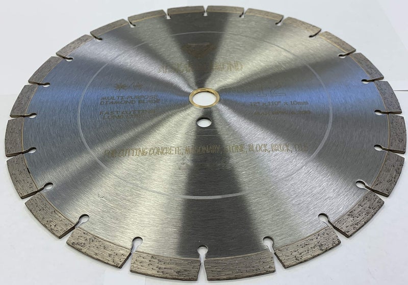 ALSKAR DIAMOND USA ADLSS 12 inch Dry or Wet Cutting General Purpose Segmented High Speed Diamond Saw Blades for Concrete Stone Brick Masonry with Arbor 1"-20mm (12") - Image 5